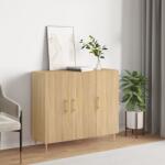 vidaXL Dulap, stejar sonoma, 90x34x80 cm, lemn compozit GartenMobel Dekor (828095) Comoda