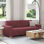 vidaXL Canapea cu 3 locuri, rosu vin, 180 cm, material textil GartenMobel Dekor (4104993) Canapea