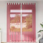 vidaXL Perdele Voile cu buzunare pentru bare 2 buc Rosu Vin GartenMobel Dekor (4102250)