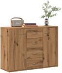 vidaXL Dulap, stejar artizanal, 88x30x64 cm, lemn prelucrat GartenMobel Dekor (855893) Comoda