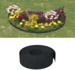 vidaXL Borduri de gradina, 5 buc, negru, 10 m 15 cm, polietilena GartenMobel Dekor (3155447)