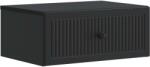vidaXL Noptiera suspendata neagra cu sertar, 49 x 34, 5 x 20 cm, lemn prelucrat (897937)