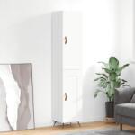 vidaXL Dulap înalt, alb extralucios, 34, 5x34x180 cm, lemn prelucrat GartenMobel Dekor (3199083) Comoda