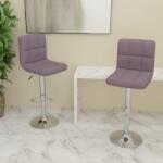 vidaXL Scaune de bar, 2 buc. , gri taupe, material textil GartenMobel Dekor (334248)