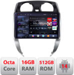 Edotec Navigatie Android Nissan Note 2012-2019 QLED 2K, 16GB RAM, 512GB (KIT-note-2012+EDT-E810-2K)