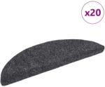 vidaXL Covorase autoadezive pentru scari, 20 buc. , 56x17x3 cm, gri închis, semirotunde GartenMobel Dekor (3365668) Covor