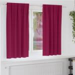 vidaXL Perdele Opaque cu Inel 2 pcs Rosu Vin 175 x 140 cm Poliester GartenMobel Dekor (4107464)