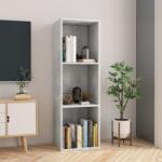 vidaXL Biblioteca/Dulap TV, gri beton, 36x30x114 cm, lemn prelucrat GartenMobel Dekor (800139) Biblioteca