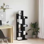 vidaXL Biblioteca Stejar Negru 48 x 25, 5 x 140 cm Lemn compozit GartenMobel Dekor (862681) Biblioteca