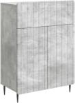 vidaXL Bufet cu sertar Gri Beton 66 x 34, 5 x 92 cm Lemn prelucrat GartenMobel Dekor (894408) Comoda