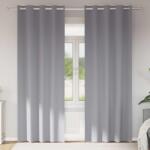 vidaXL Perdele Opaque cu Inel 2 pcs Gri deschis 245 x 140 cm Poliester GartenMobel Dekor (4107346)