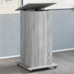 vidaXL Pupitru cu roti si sertar sonoma gri 55x55x107cm lemn prelucrat GartenMobel Dekor (848029)