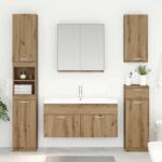 vidaXL Dulap de chiuveta Pe perete Stejar Artizanal 38, 5 x 100 x 46 cm GartenMobel Dekor (880442)