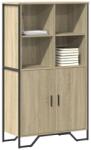 vidaXL Dulap înalt, stejar sonoma, 79, 5x35, 5x137, 5 cm, lemn prelucrat GartenMobel Dekor (3295308) Comoda