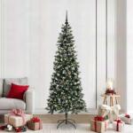 vidaXL Brad de Craciun artificial Verde 210 cm PVC si Plastic si Otel GartenMobel Dekor (3395833)