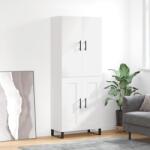 vidaXL Dulap înalt, alb, 69, 5x34x180 cm, lemn compozit GartenMobel Dekor (3195811) Comoda