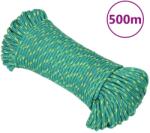 vidaXL Franghie de barca, verde, 3 mm, 500 m, polipropilena GartenMobel Dekor (152697)