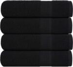 vidaXL Prosoape de mana 4 buc Negru 50x100 cm 360 g/m2 100% bumbac GartenMobel Dekor (136951) Prosop