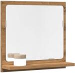 vidaXL Dulap baie cu oglinda stejar artizanal 40x11x37 cm, lemn GartenMobel Dekor (856188)