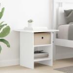 vidaXL Noptiera cu sertar Alb 41 x 40 x 45 cm Lemn compozit GartenMobel Dekor (8000436)
