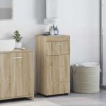 vidaXL Set dulap baie cu sertar TULUM Stejar Sonoma 37 x 31, 5 x 82 cm GartenMobel Dekor (880343)