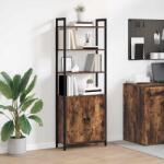 vidaXL Dulap pentru carti Stejar fumuriu 60 x 24 x 161 cm GartenMobel Dekor (883858) Biblioteca