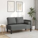 vidaXL Sezlong cu perne, gri închis, material textil GartenMobel Dekor (4007580)