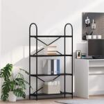vidaXL Raft pentru carti Stejar negru 80 x 30 x 146 cm Lemn compozit GartenMobel Dekor (879893) Biblioteca