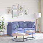 vidaXL Canapea modulara cu perne, albastru jeans, textil GartenMobel Dekor (3321247) Canapea