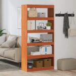vidaXL Dulap pentru carti Maroniu cerat 80 x 30 x 167, 5 cm GartenMobel Dekor (869871) Biblioteca