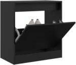 vidaXL Pantofar, negru, 60x34x63, 5 cm, lemn compozit GartenMobel Dekor (839939) Pantofar