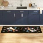 vidaXL Covor de bucatarie Floral Flori 60 x 180 cm Catifea GartenMobel Dekor (42013425) Pres
