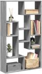 vidaXL Biblioteca, gri sonoma, 72x20x120 cm, lemn prelucrat GartenMobel Dekor (858161) Biblioteca