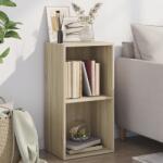 vidaXL Biblioteca 2 rafturi stejar sonoma 40x30x76, 5 cm lemn prelucrat GartenMobel Dekor (800930) Biblioteca