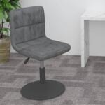 vidaXL Scaun de bar pivotant, gri închis, catifea GartenMobel Dekor (334253)