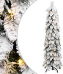vidaXL Brad de Craciun artificial pre-iluminat 80 LED-uri/zapada 150cm GartenMobel Dekor (357697)
