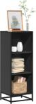 vidaXL Dulap cu carti negru 40x35x107, 5 cm lemn prelucrat GartenMobel Dekor (849109) Biblioteca