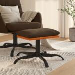 vidaXL Taburet, maro, 60x60x36 cm, textil si piele ecologica GartenMobel Dekor (341610)
