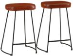 vidaXL Scaune de bar, 2 buc. , maro închis, 41x29x62 cm GartenMobel Dekor (358925)