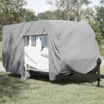 vidaXL Husa de rulota gri 550x250x220 cm Tesatura netesuta GartenMobel Dekor (4015866)