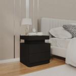 vidaXL Noptiera, negru, 45x35x52 cm, lemn prelucrat GartenMobel Dekor (326850)