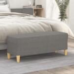 vidaXL Banca, gri închis, 100x35x41 cm, textil GartenMobel Dekor (349376)