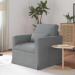 vidaXL Canapea Gri deschis 78 x 78 x 80 cm Metal GartenMobel Dekor (42024348) Canapea