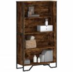vidaXL Biblioteca, stejar fumuriu, 80x31x137, 5 cm, lemn prelucrat GartenMobel Dekor (848631) Biblioteca