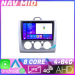 Edotec Navigatie Ford Focus 2 Android 12, 4GB+64GB, 720P, CarPlay, 4G (NAV2-9-4+64|K-140-MANUAL)