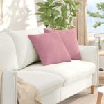 vidaXL Perne pentru canapea 2 pcs Roz 45 x 45 cm Tesatura din corduroy GartenMobel Dekor (42013932)
