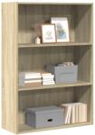 vidaXL Biblioteca, stejar sonoma, 80x30x114 cm, lemn prelucrat GartenMobel Dekor (857933) Biblioteca