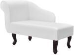vidaXL Sezlong, alb, piele ecologica GartenMobel Dekor (242405)