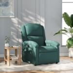 vidaXL Fotoliu rabatabil, verde închis, material textil GartenMobel Dekor (371757)