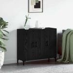vidaXL Bufet Negru 90 x 34 x 80 cm Lemn compozit GartenMobel Dekor (879585) Comoda